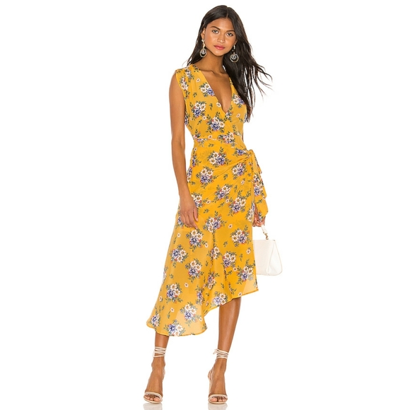 Yumi Kim Daisy Bouquet Marigold Midtown Dress - Picture 1 of 9